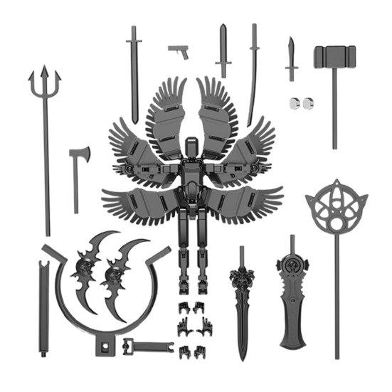 

Магнитный робот, самособирающаяся фигурка со сменными аксессуарами, многошарнирная подвижная фигурка, игрушка-манекен в подарок для детей