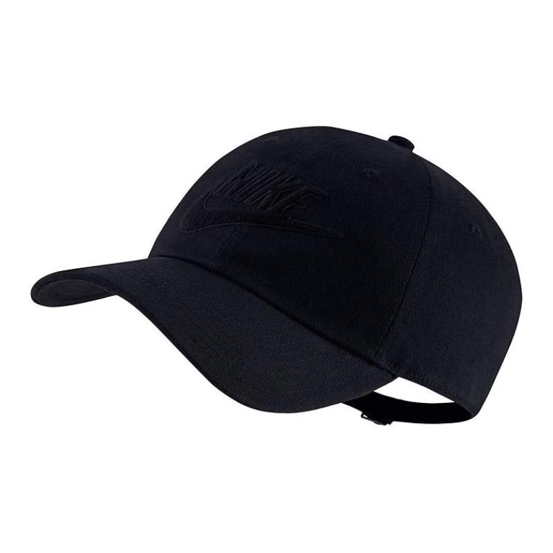 Nike Cotton Fabric 100% Cotton Baseball Caps Women's Black Casual CQ9222-010