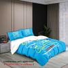3-piece set, cartoon skateboard pattern printed bedding set, queen, king, double bed, party  funny and creative bedding set
