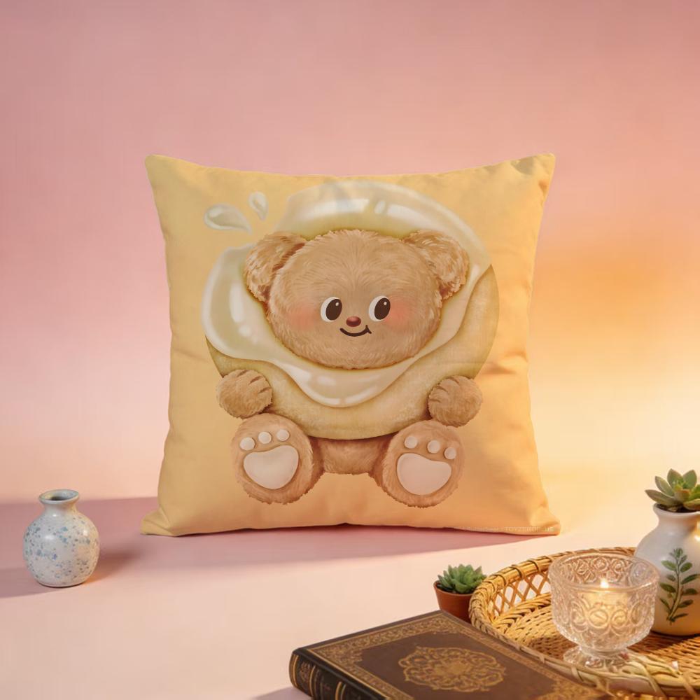 Popular BButter Bearable Cushion Cover Premium SkinFriendly Pillow Case MultiPurpose for Home Office Travel