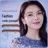 Fashionable Anti-Blue Light Women's Rimless Reading Glasses - Age-Reducing, Ultralight Metal with Fine Shimmer