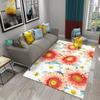3D Floral Flower Pastoral Carpet Home Decor Entrance Door Mat Living Room Bedroom Entrance Decor Carpet Bathroom Non-slip Mats