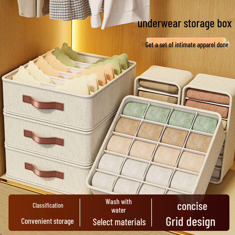 3-in-1 Organizer Box for Underwear, Panties, Socks, and Bras
