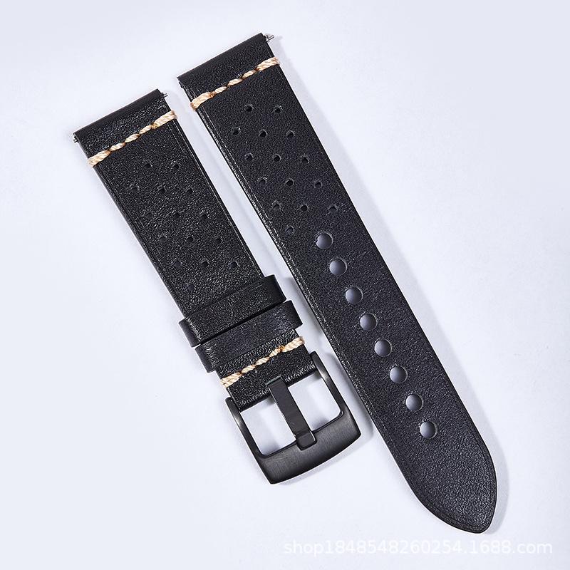 Leder-Handzug-Kabel-Uhrenarmband, Geeignet für Huawei 20mm 22mm Lederarmband, High-End Weich