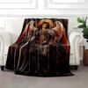 Archangel Michael Flannel Blanket – Reversible Digital Print – Lightweight Polyester Throw – Versatile All-Season Decor