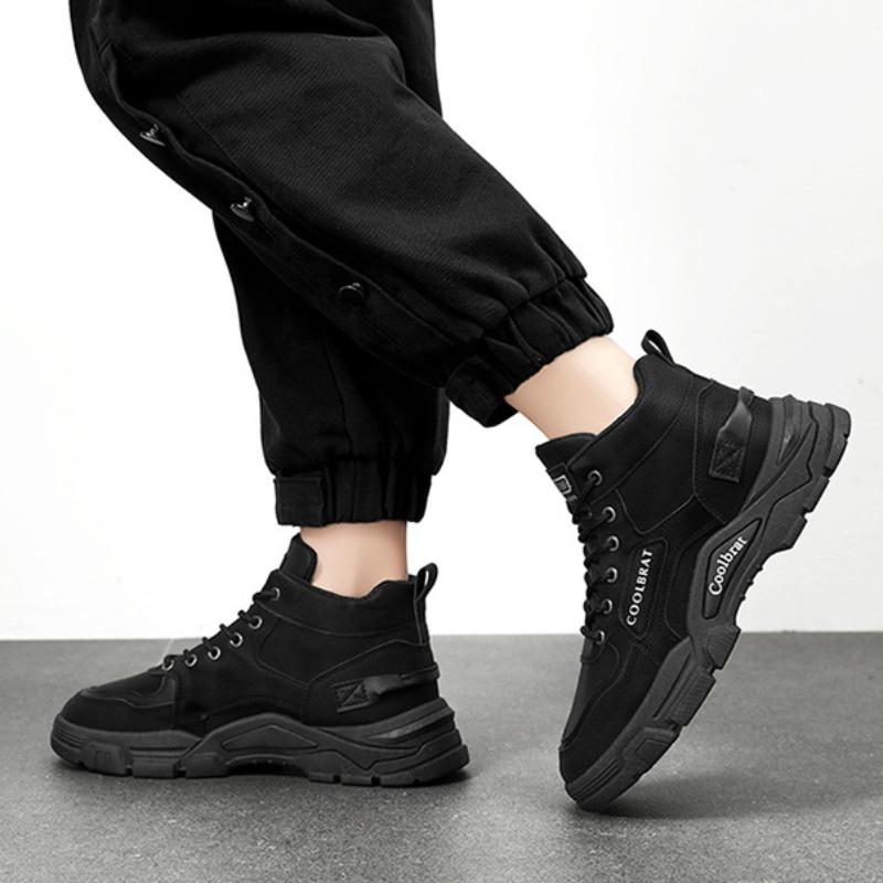 Fashion Autumn New Men Moutaineering Boots Fashion Hot Sale Anti-slip Comfortable Work&Safty Shoes Ankle Boots Men Sneakers Botas Hombre