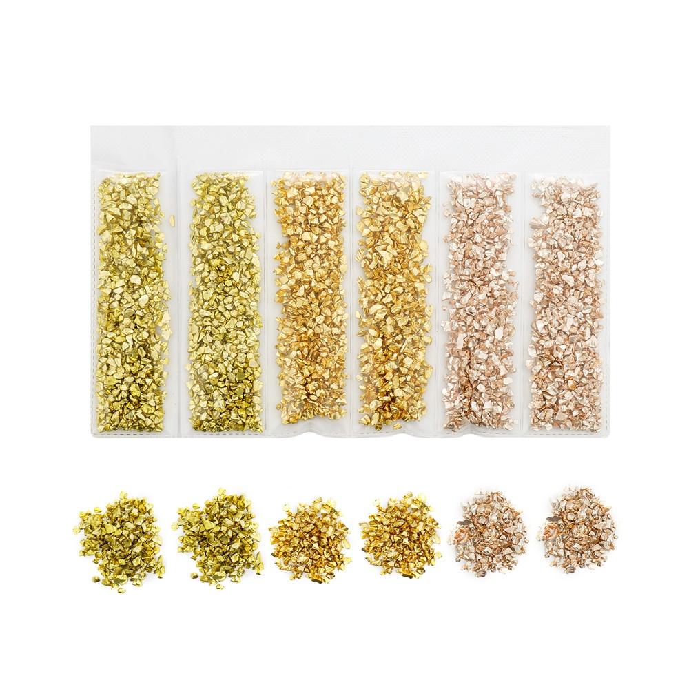 1 Set Multi-Color Mixing Nail Art Crushed Glass Stones Irregular Decoration for DIY Epoxy Resin Siliocne Mold Fillings Material