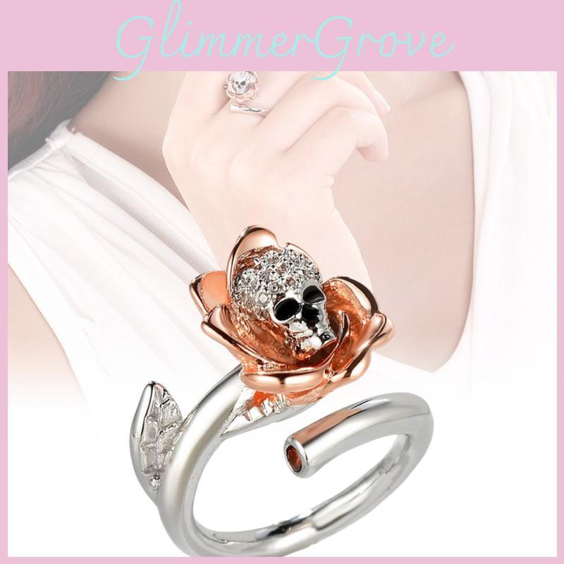 Elegant Zircon Inlaid Copper Ring Trendy Lightning And Meteor Design For Men And Women