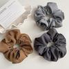 Korean Fashion Large Intestine Hair Ring - High-Texture Cloth Hair Accessory for Low Ponytail with Square Scarf Design