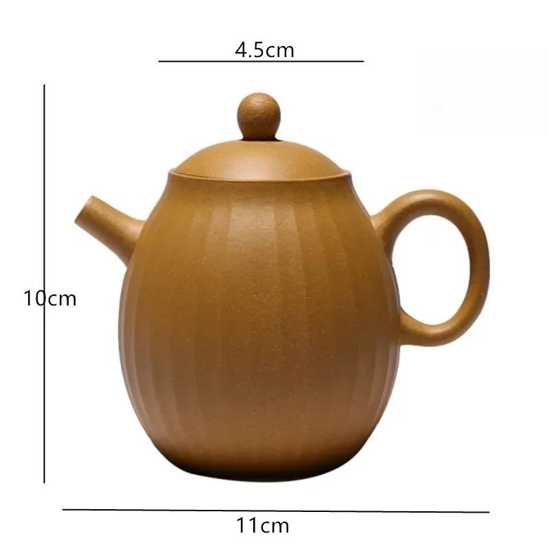 

230ml Authentic Yixing Purple Clay Teapot Section Mud Dragon Eggs Beauty Kettle Chinese Zisha Tea Set Custom Filter Tea Infuser