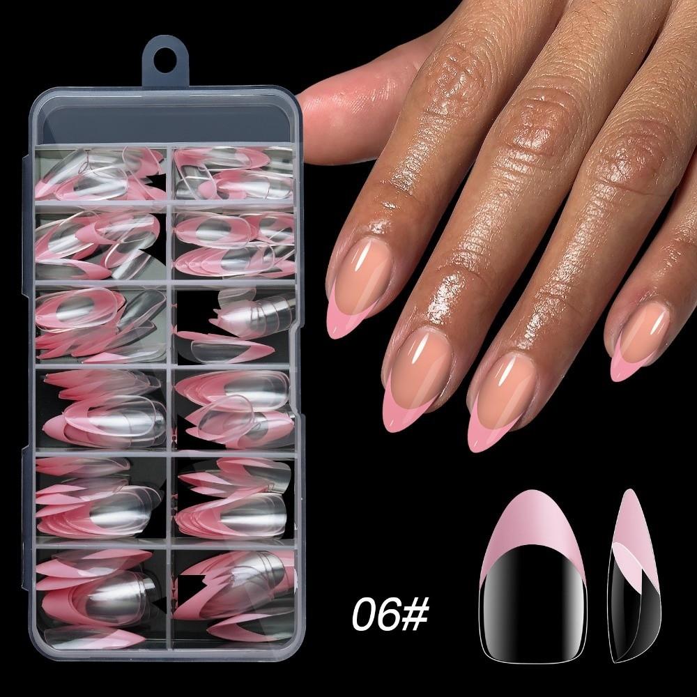 120Pcs High Clear Press on Nails Detachable Nail Tips New Fake Nail Women