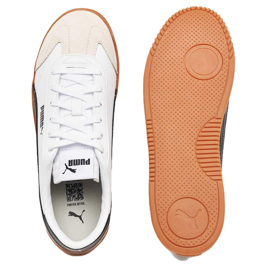 Puma Club 5V5 SD Comfortable Low-Top Sneakers Women sneakers White Black Brown 395104-04