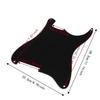 Black Color Guitar Scratch Plate 4 Holes Guitar Pickguard Plate  For Electric Guitar