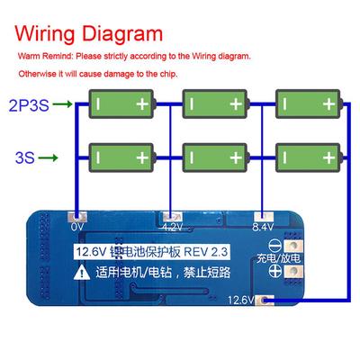 3s 12v 25a Lithium Battery Protection Board Pcb Bms With