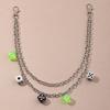 Transparent Acrylic Dice Dice Pendant Pendant Waist Chain Versatile Trouser Chain