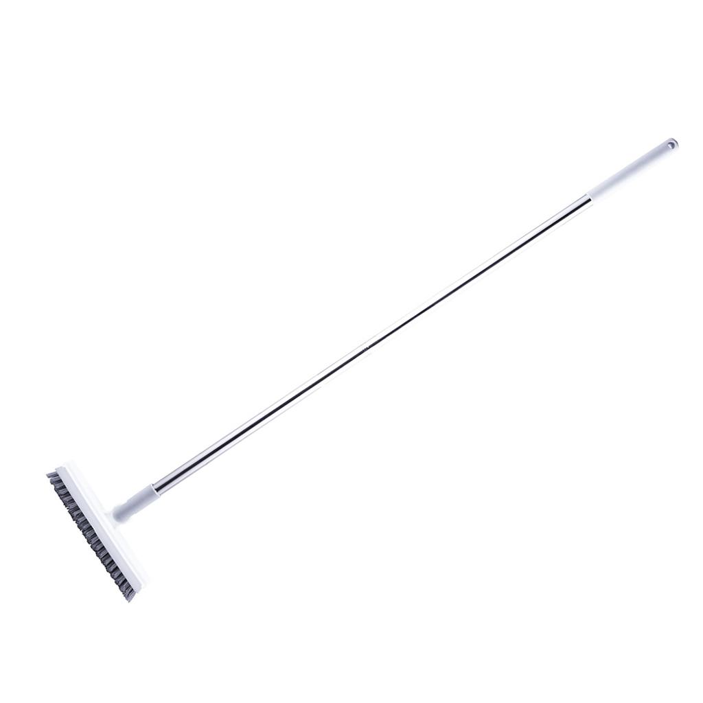 Floor Scrub Brush Professional Efficient V Shaped Corner Brush Grout Brush with   Handle for Showers Bathroom Kitchen