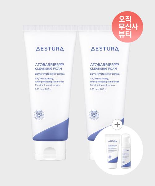 Aestura Atoberia 365 Cleansing Foam 200g X2 NONE