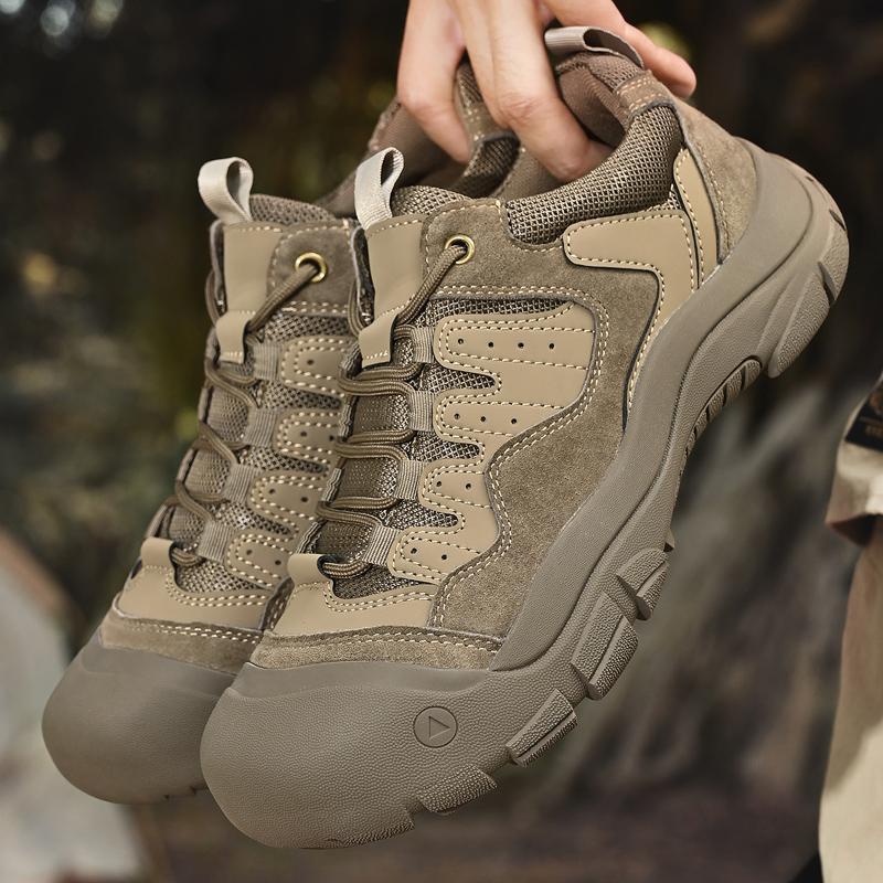 Herbst Outdoor Herren Bergsteigen Wanderschuhe für Herren Elastisches Band Rutschfeste Sneaker Bequeme Outdoor Reise Laufschuhe