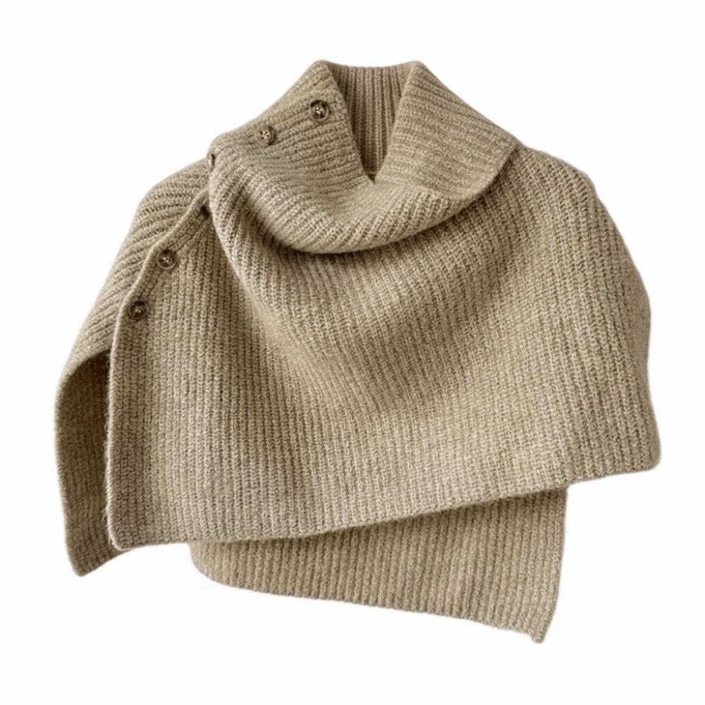 Thicken High Neck Scarf Warm Scarves Knitwear Classic Women Winter Shawl  Women