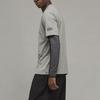 Y-3 FW22 Solid Color Logo Patch Round Neck Short Sleeve T-Shirt Men Tops Gray IB4786