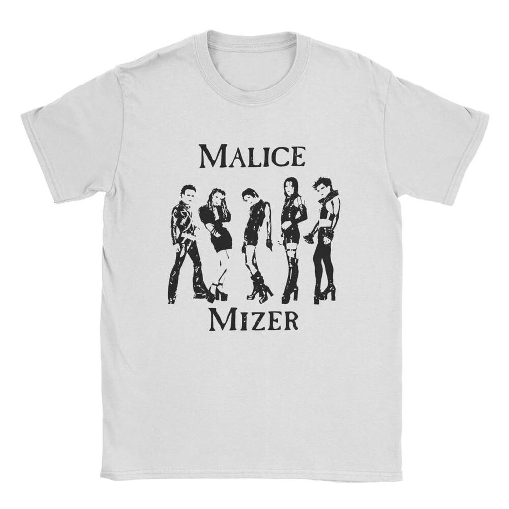 ZX TEE Malice Mizer Trička zpěváka kapely Vintage trička Kulatý výstřih Rocková trička Krátký rukáv zboží