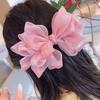 Sweet and Elegant Fairy-Like Girl Bow Hair Clip, Spring Clip for the Back of the Head, Half-Tied Clip, Women's Hair Accessory Suitable for 
