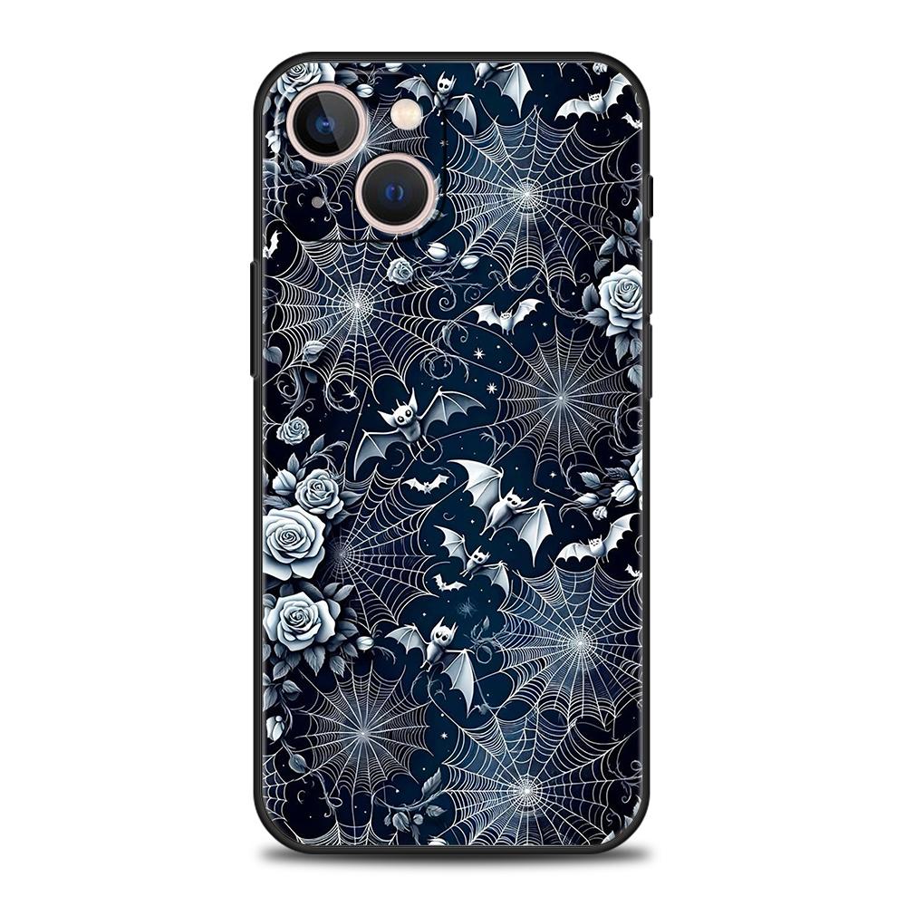 Phone Case Cover for iPhone 17 16 15 14 13 12 Pro Max 11 Pro Max 17 AIR Plus Shockproof Soft TPU Shell Spider Web Fundas Capas