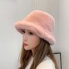 Warmer Plush Basin Cap Temperament Anti-cold Bucket Hat Elegant Winter Fisherman Hat  Men