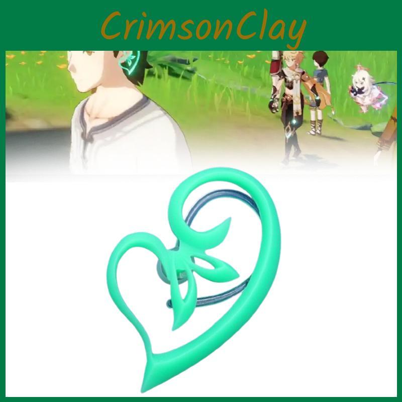 Impact Akasha Genshin Earrings Props Luminous Cosplay Eardrop Jewelry Gift Fans