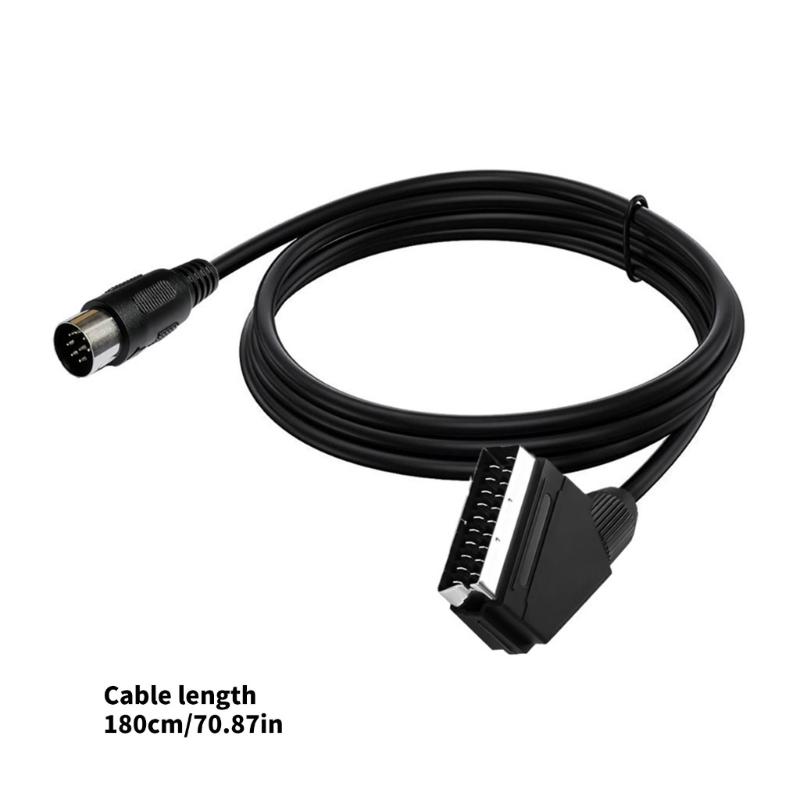 SCART 8Pin RGBs AV Sound Video Cable Flexible PVC Jackets Construction For Stable Transmission