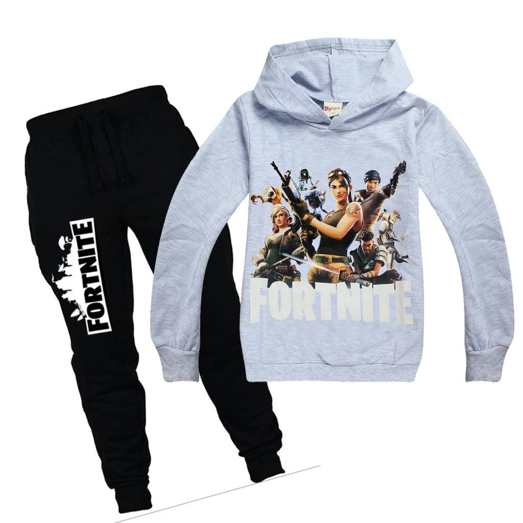Hoodiespants Child Set Fortnite Hooded Clothing Sweatshirt Kids Clothing Game