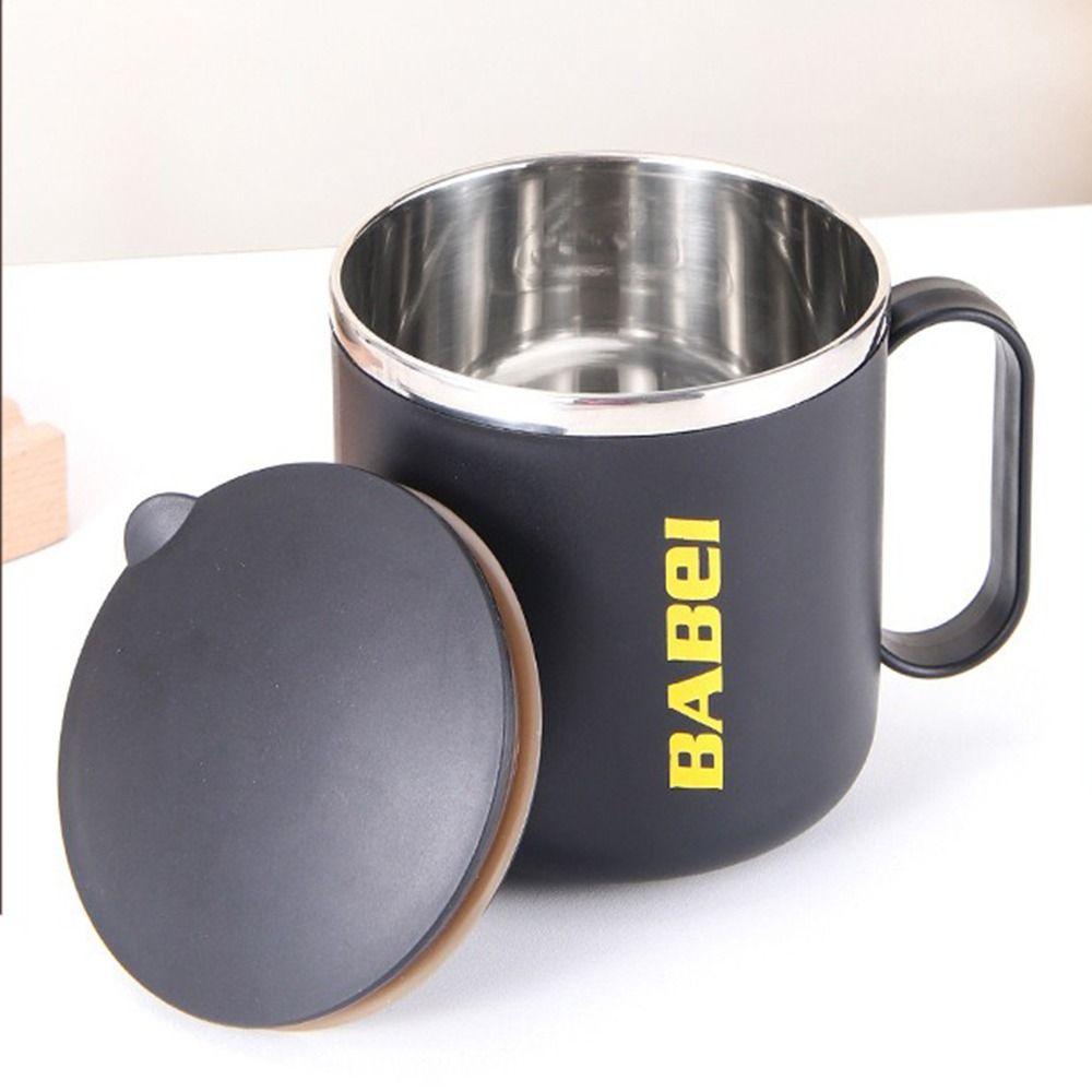 Double-Layered Thermal Mug Heat-resistant Coffee Cup Portable Milk Tea Cup  Studnt Drinkware