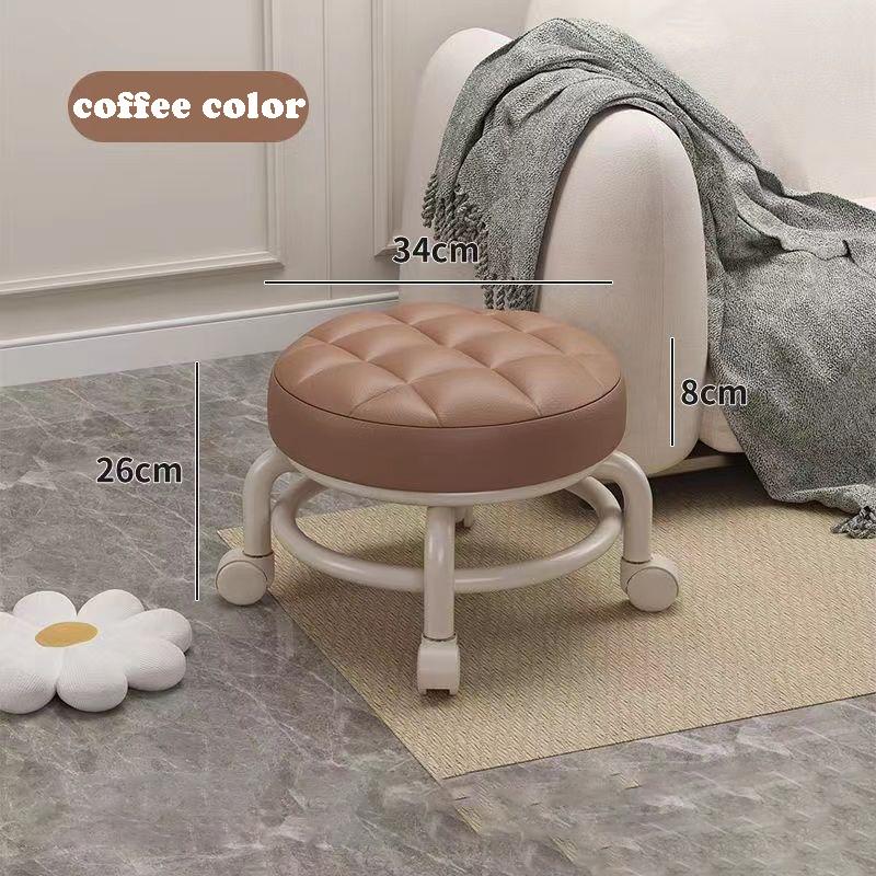 Home Wheeled Low Chair Pulley Stool Household Universal Wheel Silent Wheel Rotating Floor Cleaning Pulley Home Furniture