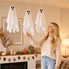 Halloween Hanging and Set - 3 with 40 Stickers and Button Light for Outdoor Porch Tree Decor
