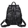 High Quality Women's PU Leather School Backpack College Style Travel Shoulder Bag
