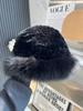 Rex Rabbit Fur Fisherman's Hat Children Autumn and Winter Warm Temperament Versatile Fox Hair Ear Protector Basin Hat Tide Shows Small Face