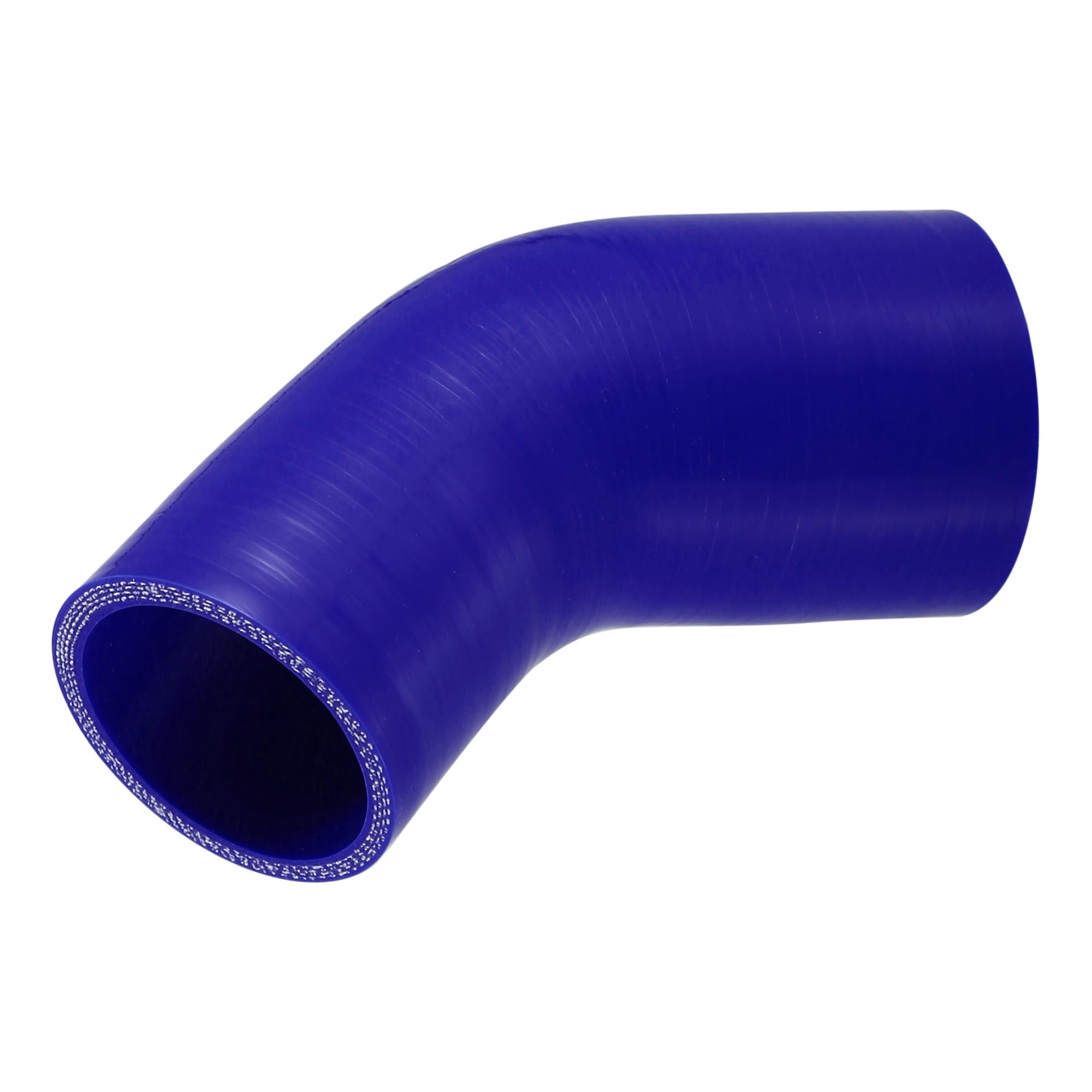 

X AUTOHAUX 1pcs 60mm/2.36 -70mm/2.76 Inner Diameter 90mm/3.54 Length 45 Degree Blue Car Silicone Hose Hose Universal синій