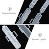 100Pcs Cable Tags Holder Case Transparent Smooth Surface Portable Cord Labels Box Strong Endurance for Household Appliance