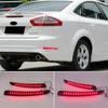 2PCS For Ford Mondeo Fusion 4 2011 2012 2013 LED Rear Bumper Reflector Brake Light Car Styling Tail Light Warning Light