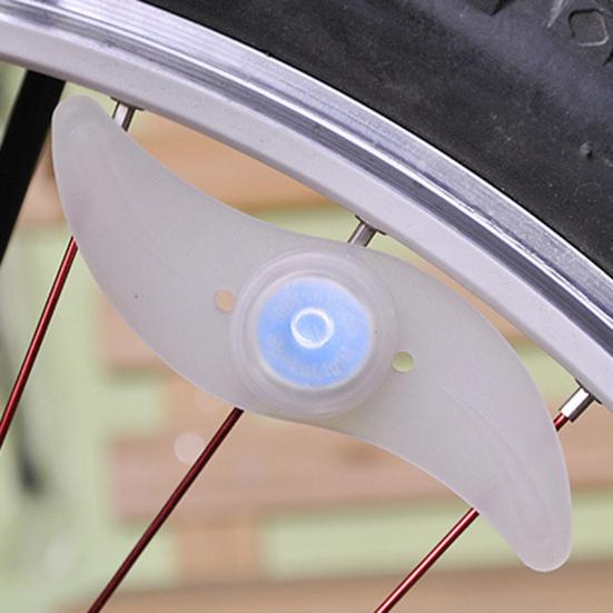 Spoke Light Hot Wheel Shape Simple Installation Three Flash Modes Unique Streamline-shaped Bike Wheel Lamp for MTB