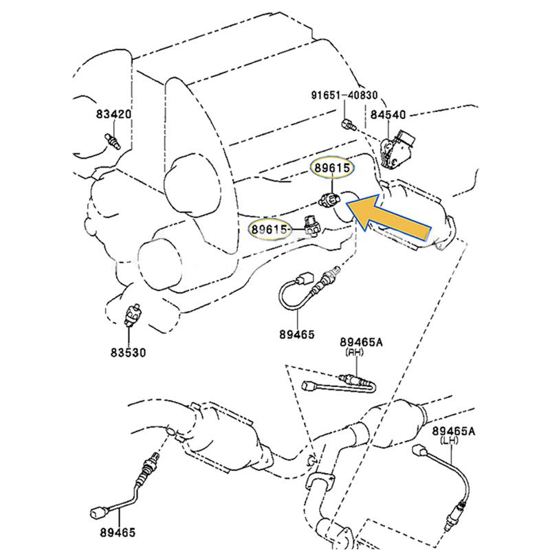 No.:89615 52010 Knock Sensor Fits Toyota Corolla Camry RAV4 Prius Lexus GS430 IS350 89615-52010 89615-12030 89615-22050