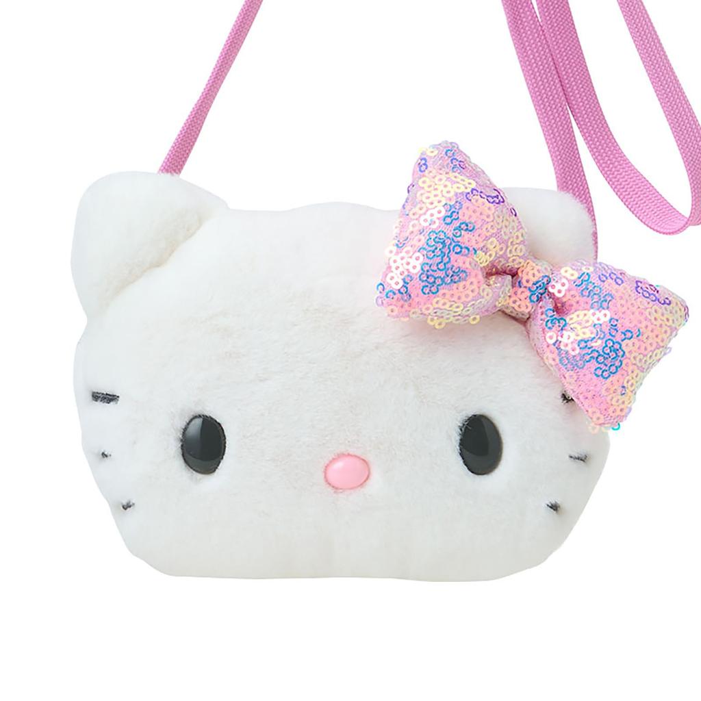 Sanrio Hello Kitty Münz- und PVC-Halskette Alter 3 und 637661 Gesichtsförmiges Etui, Baumwolle, Polyester, Geldbörse, Hoch,
