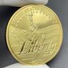 Statue of Liberty Gold Coin Collectibles United States of America Carve “Liberty” Commemorative Medal In Capsule