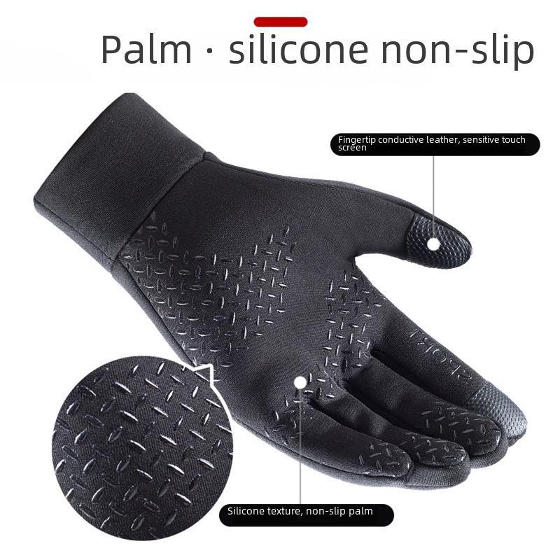Mănuși calde de iarnă pentru bărbați pentru alergare în aer liber, alpinism, ciclism, fotbal și protecție împotriva frigului