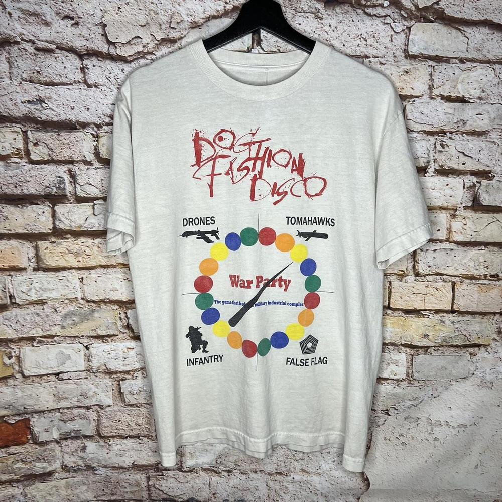 Dog Fashion Disco White T-Shirt Cotton Full Size Unisex S-5XL VK88 Unisex T-Shirt XXXL