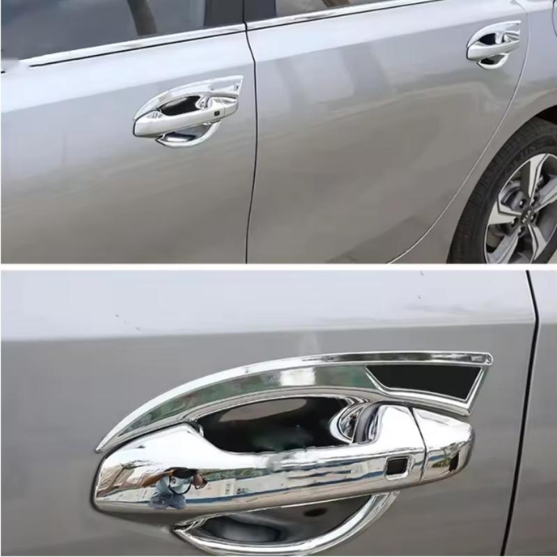 High Glossy ABS Carbon Fiber Door Handle Cover Cup Bowl Trim For Kia Forte Cerato K3 - Interior Exterior Styling Mods