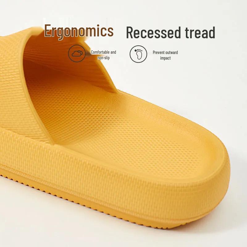 Dámské letní protiskluzové koupelové pantofle se silnou podrážkou pro vnitřní/venkovní použití, unisex sandály pro páry