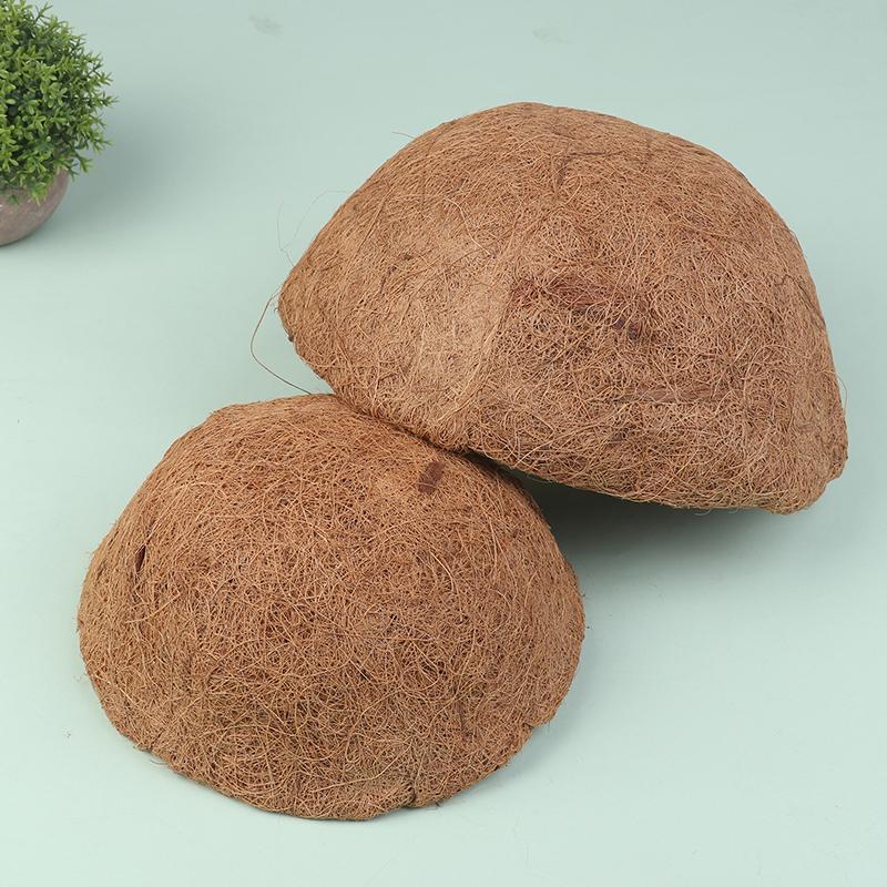 8/10 İnç Asılı Sepet Astarı Açık Hava Yuvarlak Hindistan Cevizi Astarları Saksılar İçin Doğal Hindistan Cevizi Sepet Yedek Astarı