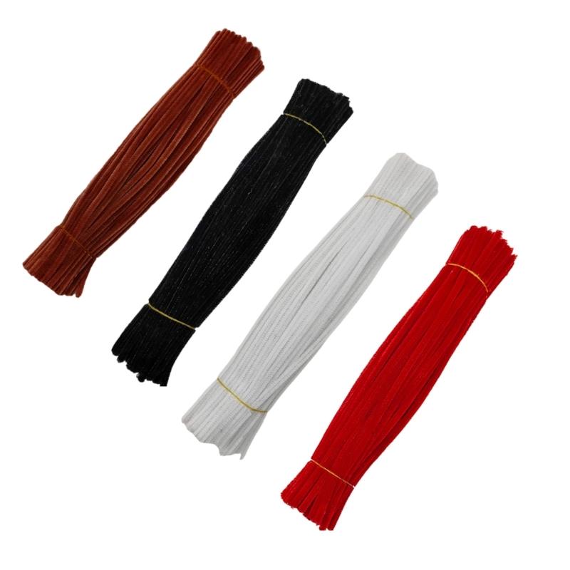 Colorful Pipe Cleaners 300/400/500PCS 30cmx6mm Pipe Cleaners Multicolor Soft Plush Stems for Art Craft and Decoration