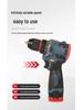 Adjustable Two-Speed Brushless Electric Screwdriver and Drill with Rechargeable Lithium Battery for Household Use